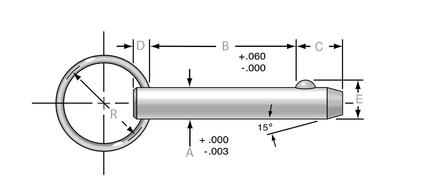 Detent Pins Ring Style , Detent Pins